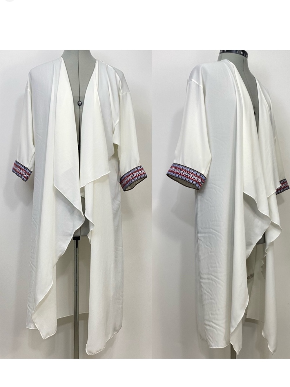 LuLaRoe White Sheer Shirley Kimono